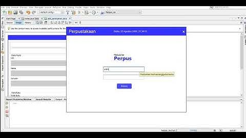 Demo Aplikasi Perpustakaan Sekolah Berbasis Java dan MySql