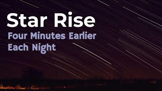 Star Rise: Four Minutes Earlier Each Night