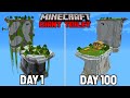 I Survived 100 Days On a Minecraft GIANT TOILET (Here's what happened)