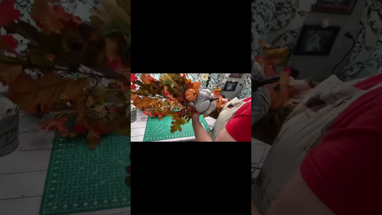 How to make a 4 ft Fall SWAG on a budget. Hobby lobby Fall diy decor easy and cheap! Diy for