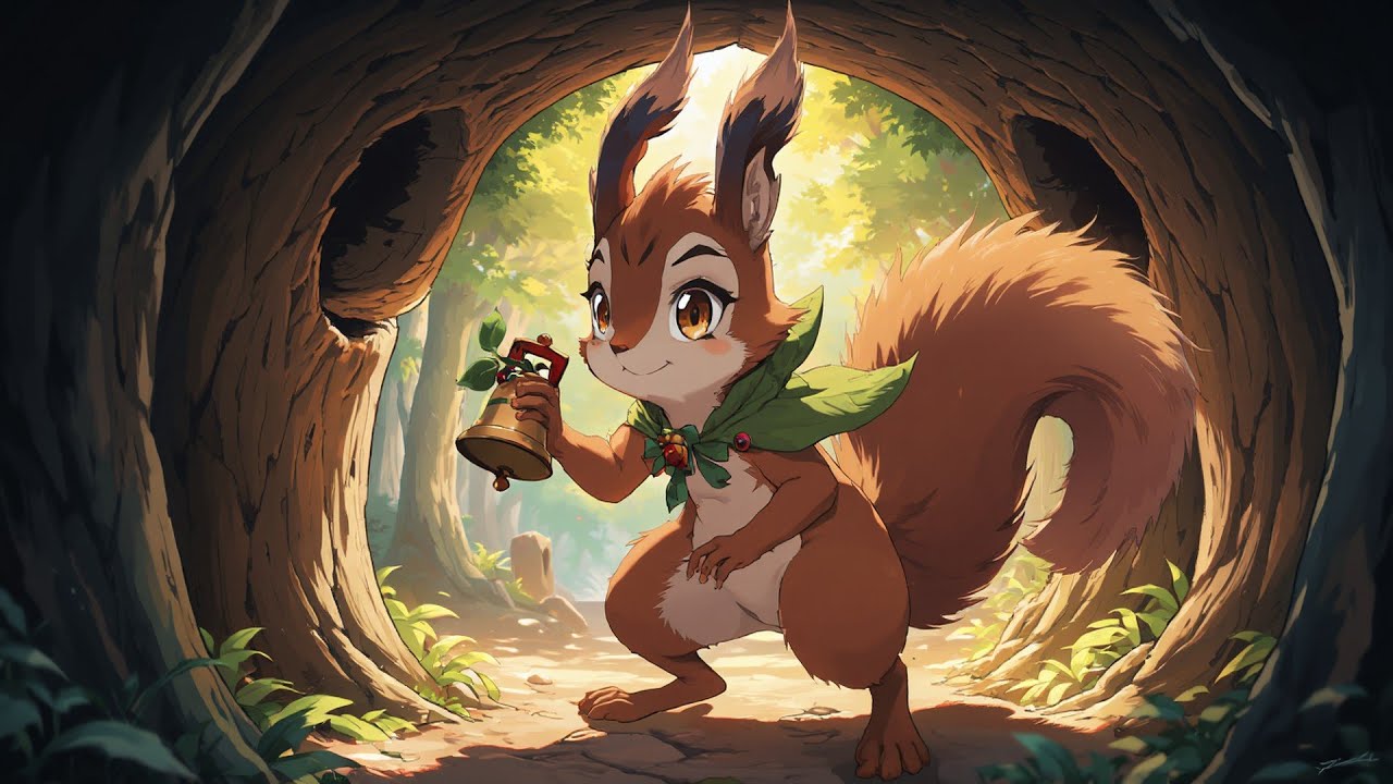 The Squirrel and the Bell in the Hollow Tree | Curious Adventure Story for Kids Ages 6-10