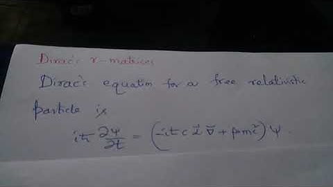 QM: Dirac