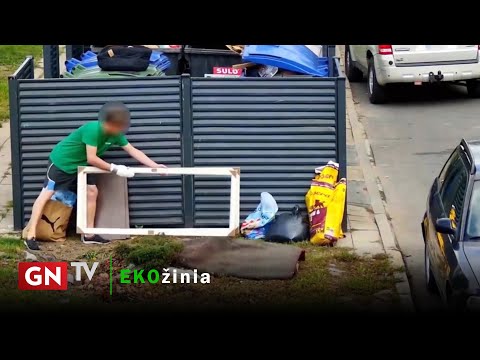Miesto šiukšlintojus fiksuoja vaizdo kameros.