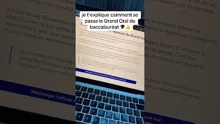 je t’explique comment se passe le Grand Oral du baccalauréat 🎓👍 #bac #terminale #grandoral