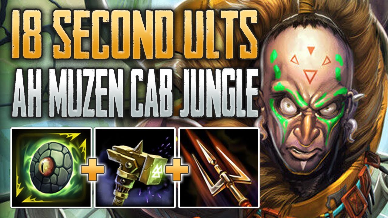 WHY IS THIS SO GOOD!? Ah Muzen Cab Jungle Gameplay (SMITE Conquest)