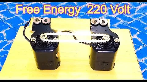 how to make 220 volt free energy generator with Sewing Machine Motor at home