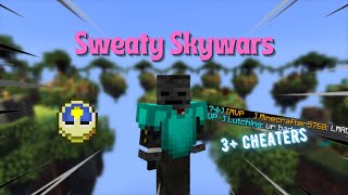 Sweating Hypixel SkyWars + killing blatant cheaters!