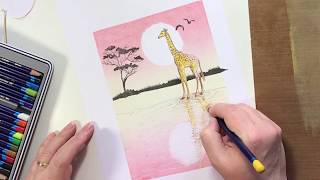 Creating reflections with stamps and Gel Plate by Erica Evans