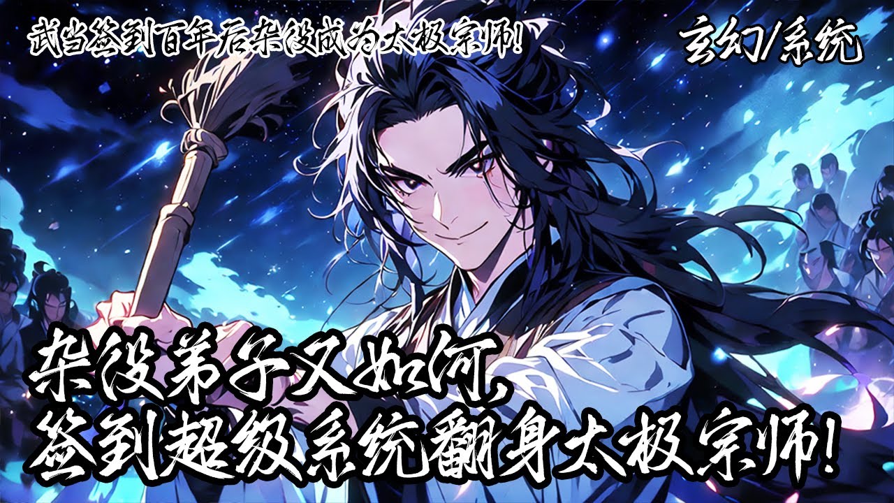 《武當簽到百年後雜役成為太極宗師！》穿越玄幻界後你成為武當雜役弟子，當你正為自己碌碌無為趕到迷茫之時，你覺醒了超級簽到系統，本欲繼續低調，奈何魔教殺上山門，我這個雜役不得不出手了。#玄幻 #系统