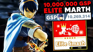 This is what a 10,000,000 GSP Marth looks like in Elite Smash