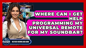 Where Can I Get Help Programming My Universal Remote For My Soundbar? - NextGen Viewing and Audio