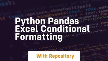 python pandas excel conditional formatting