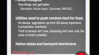 Black Hat USA 2010:  Wardriving the Smart Grid 9/9