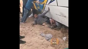 حادث اتوبيس المنيا طريق شارم الله يرحم المتوفين 