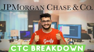 JP Morgan Chase & Co. Fresher CTC Breakdown in One Minute #jpmorganchase #salary #ctc #shorts #place