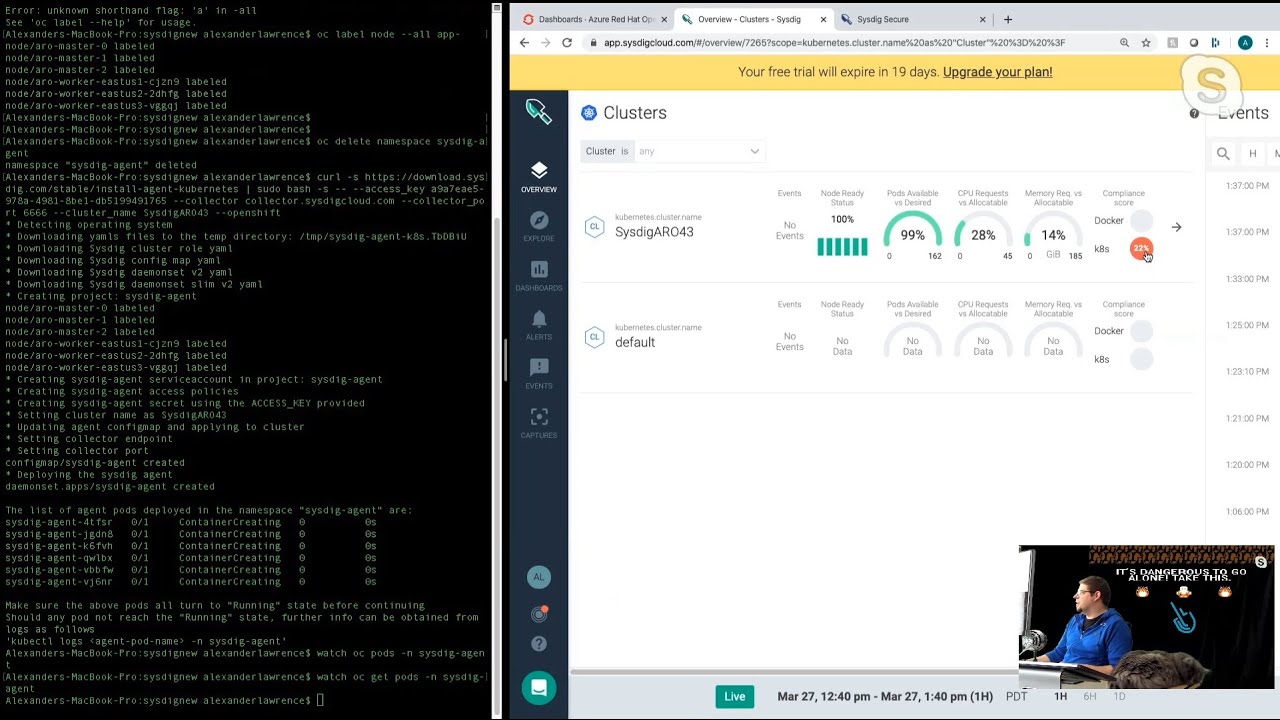 Sysdig Platform + Azure Red Hat OpenShift 4.3 - YouTube