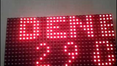 Bluetooth kontrollü android programlı p10 panel kayan yazı