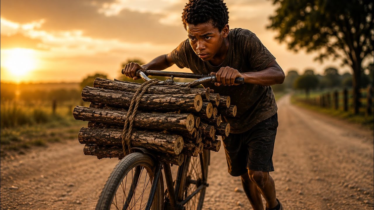 Millionaire Sees Housekeeper's Son Pulling a Bicycle Loaded with Firewood…Then Discovers the Truth!