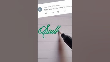 Sadhana name write in cursive writing #cursive#writing#beautiful#name#sadhana#shortclip