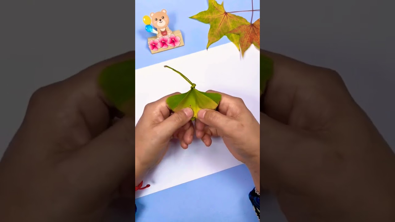 DIY amazing butterfly 🦋 made with natural leaf craft/ DIY leaf painting for kids 