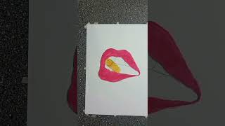 How to draw Lips and gun bullets #vkpartdrawing #lips #bullet