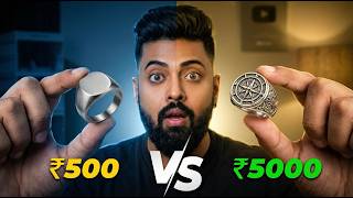₹500 vs ₹5000 Signet Ring - Kya Farak Hai Honest Unboxing & Review