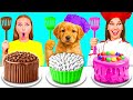 Me vs Grandma Cooking Challenge with Dog | Edible Battle