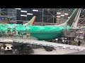 Boeing 737 production line renton wash