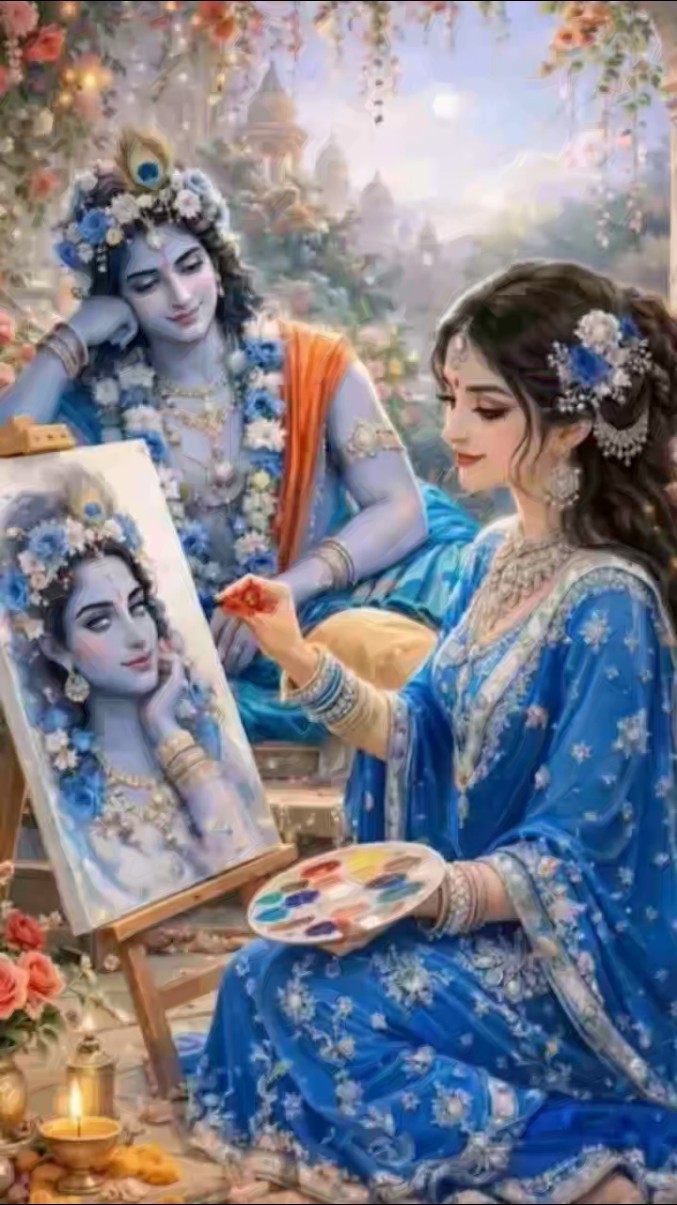 🎵 राधा-कृष्ण भजन 🙏 - ShareChat