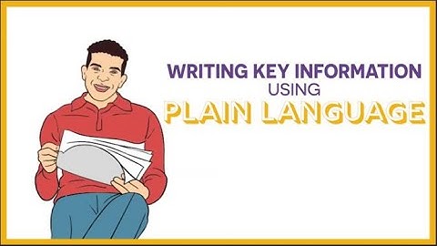 How to Write Key Information in Plain Language | Optimizing Key Information