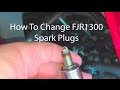 How To Change Motorcycle Spark Plugs Yamaha FJR 1300 ES