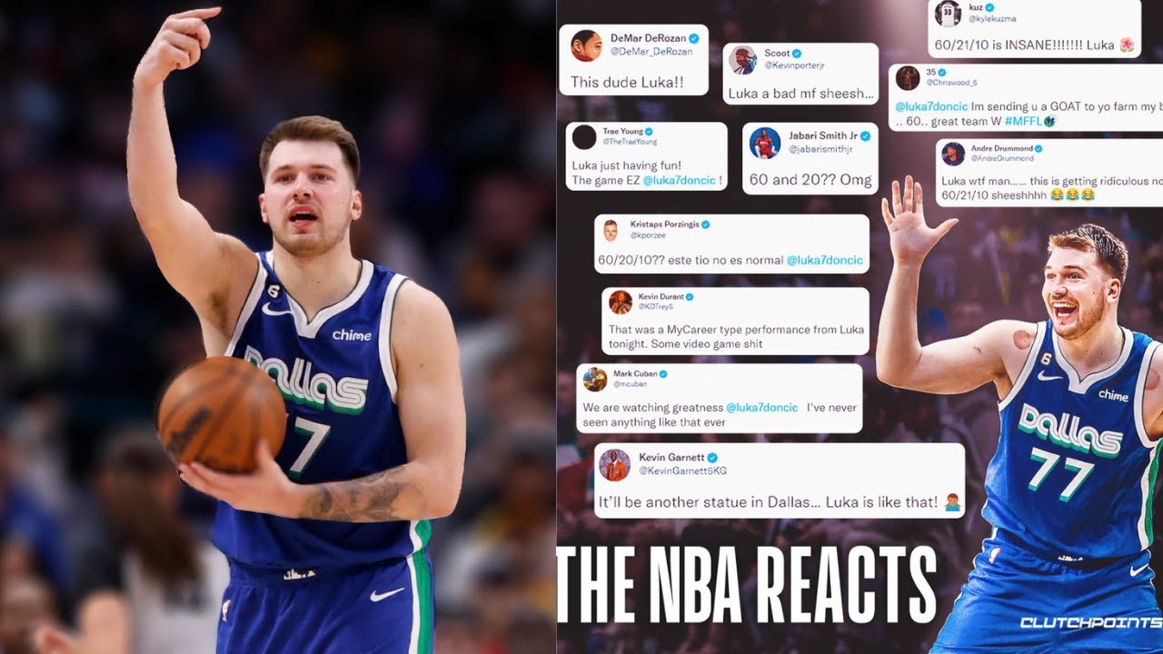 NBA World Reacts To Luka Doncic's Historic Performance