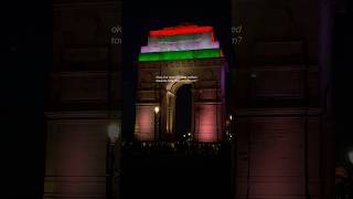 India Gate in the evening feels surreal! ❤️ #delhi #ytshorts #travel #indiagate #delhitrip #ytviral