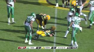 Barrin Simpson sacks Ricky Ray -