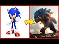 Sonic the hedgehog all characters as godzilla 2024