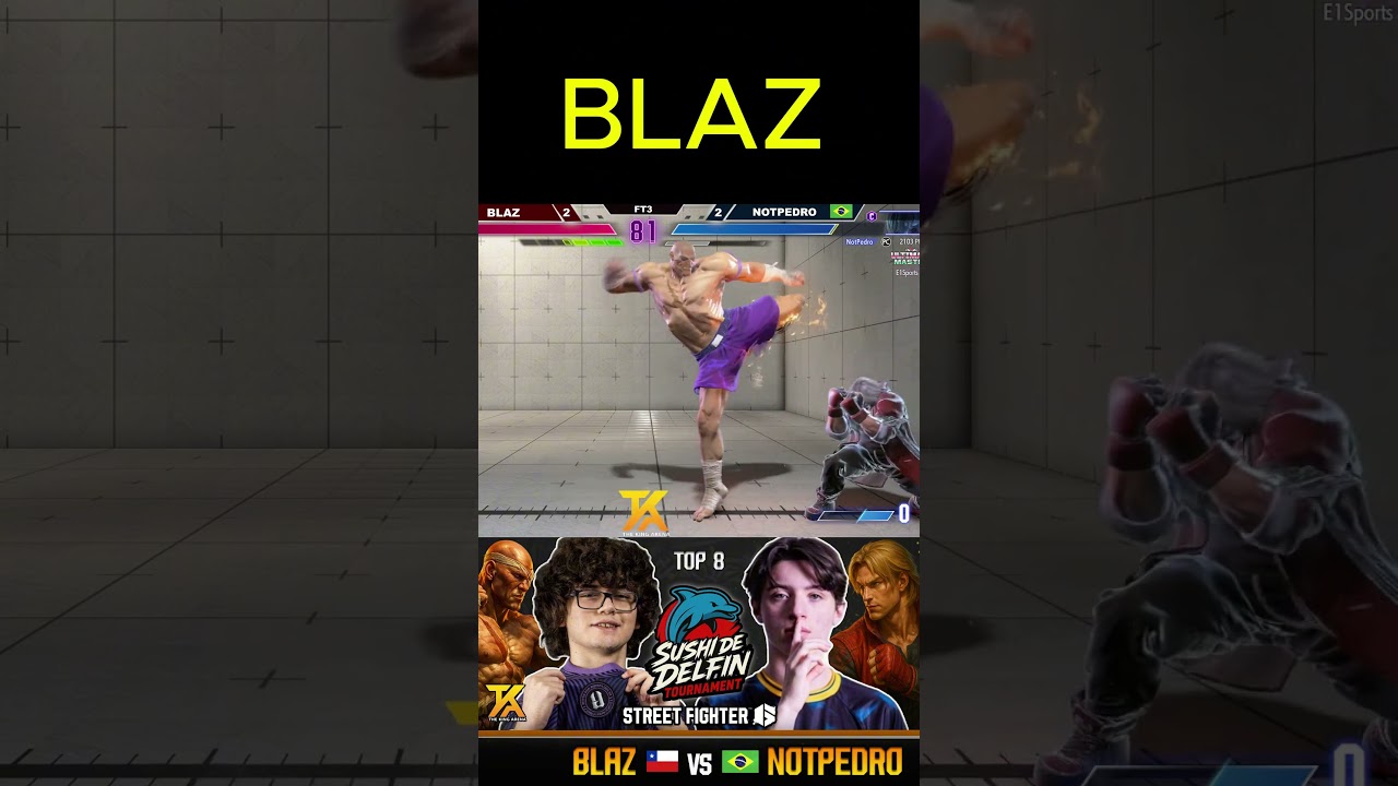 🔥 SUSHI DE DELFIN TOURNAMENT TOP 8 ▰ BLAZ (Sagat) vs NOTPEDRO (Ken) ▰ Street Fighter 6 🔥