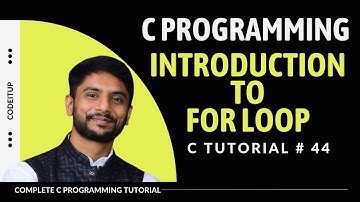 Introduction to For Loop in C | In Hindi