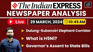 Newspaper Analysis | The Indian Express | 29 March 2024 | Drishti IAS English