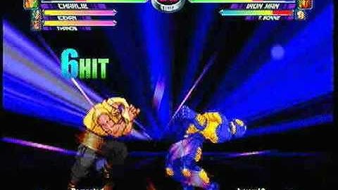 MvC2: Charlie/Iceman/Thanos 85% combo