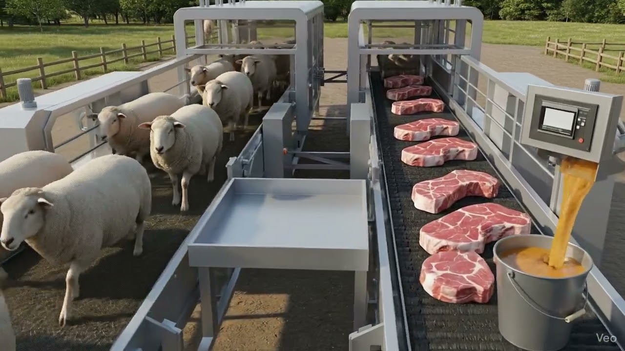 From Sheep to Lamb Cuts | Inside the Modern Lamb Meat Production Line 🍖