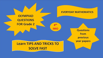 INTERNATIONAL MATHEMATICAL OLYMPIAD | IMO FOR GRADE 2 | SOLVED PREVIOUS YEAR PAPER