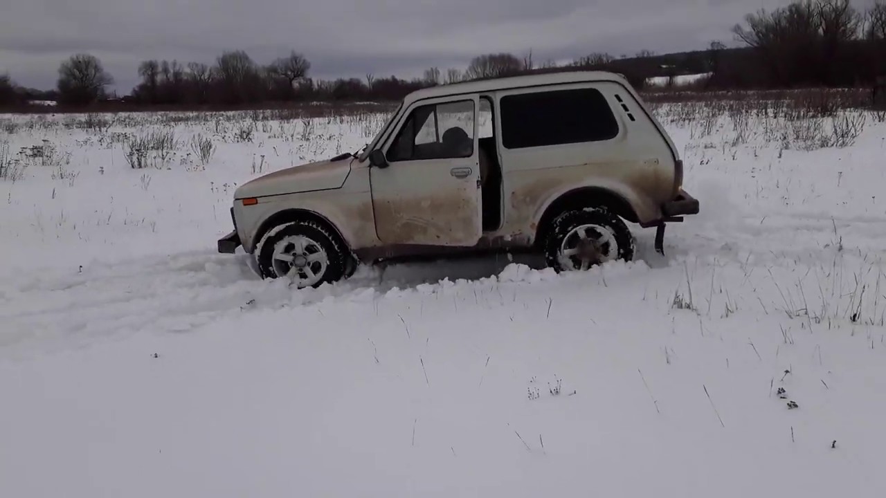 Нива по снегу видео Нива по снегу видео