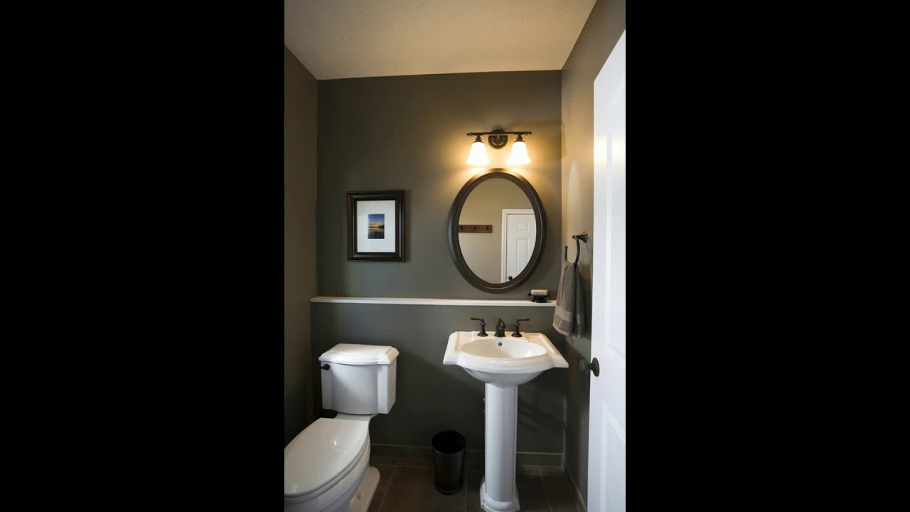 Bathroom Ideas For Small Powder Rooms - YouTube