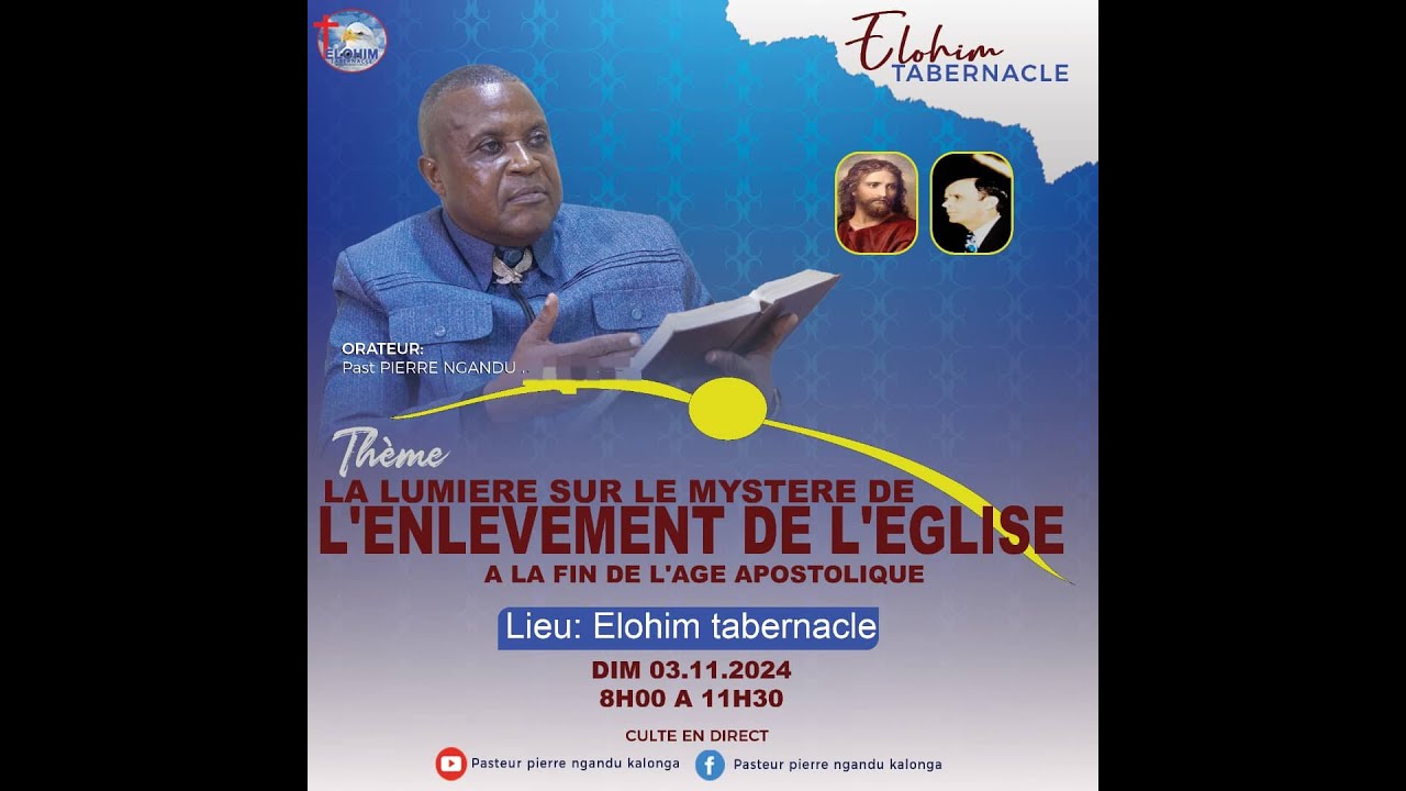 LE PROFIL D'UN HOMME OU D'UNE FEMME QUI DOIT ALLER DANS CET  ENLEVEMENT, PAST PIERRE NGANDU KALONGA