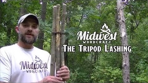 Back to the beginning... The tripod lashing (with plain turns)