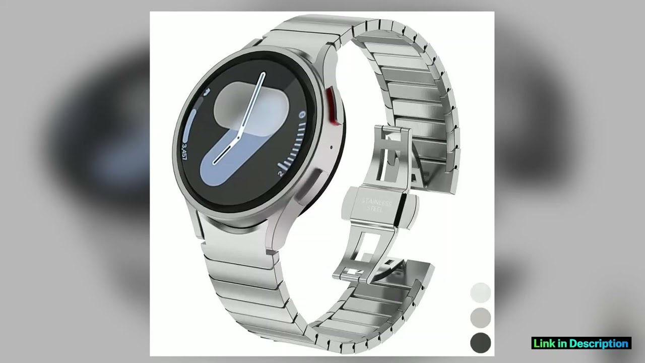 Luxury Titanium color Band for Samsung Galaxy Watch 6 4Classic 47mm 43mm 7 6 5 4 40mm 44mm Metal