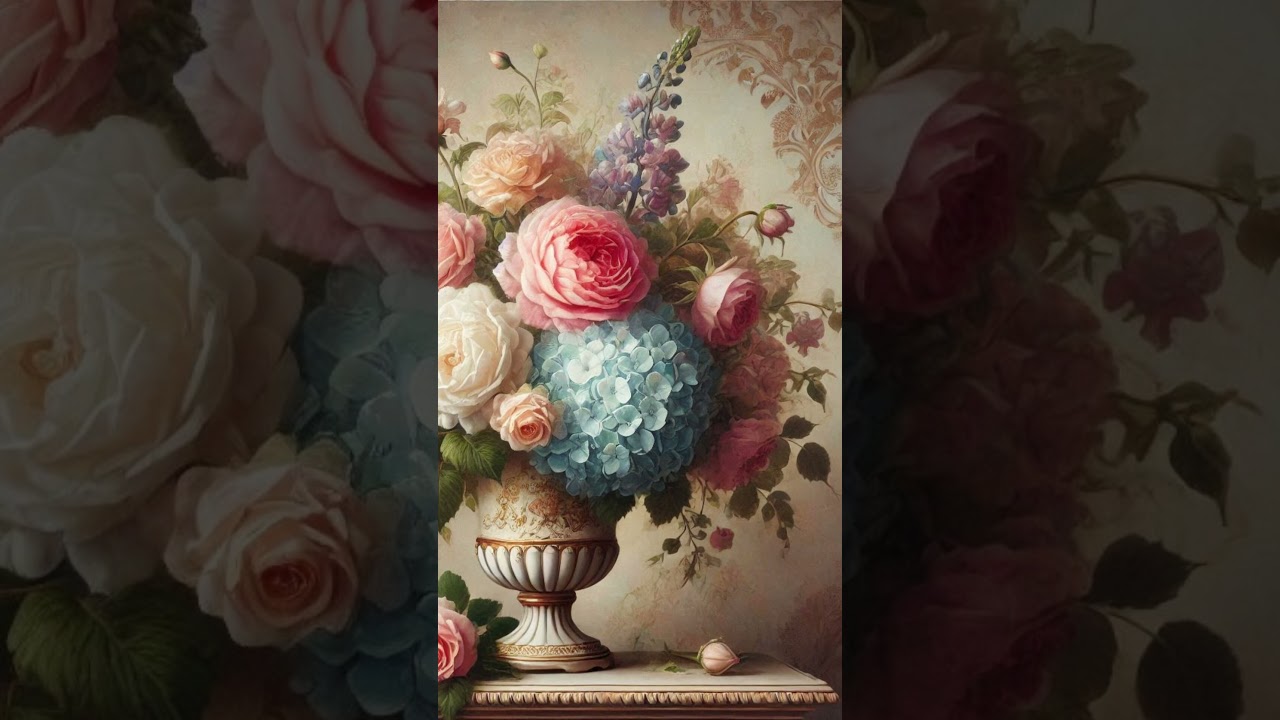 Victorian Elegance: Timeless Flower Arrangements Collection.