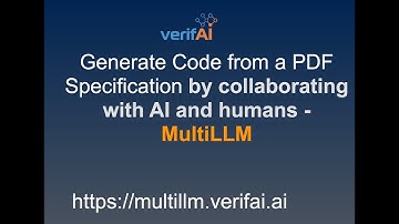 Generate Code from a PDF Specification by collaborating with multiple AI