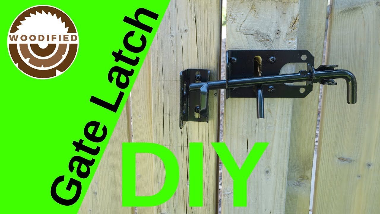 How To Install A Gate Latch On A Wood Fence Youtube