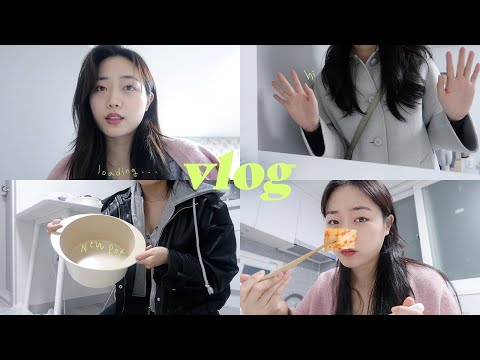 잔잔한 브이로그✨퇴근후 캠스터디|피부표현&amp;립 소개|브이로그 카메라 가격|new커텐, <strong>냄비세트</strong>|응암동 맛집|직장인 일상